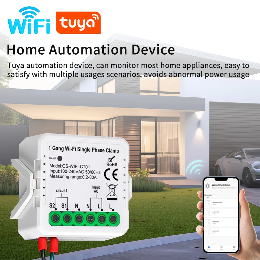 Tuya Smart Wifi Energy Meter S - Renewable Energy House ulasan dan harga