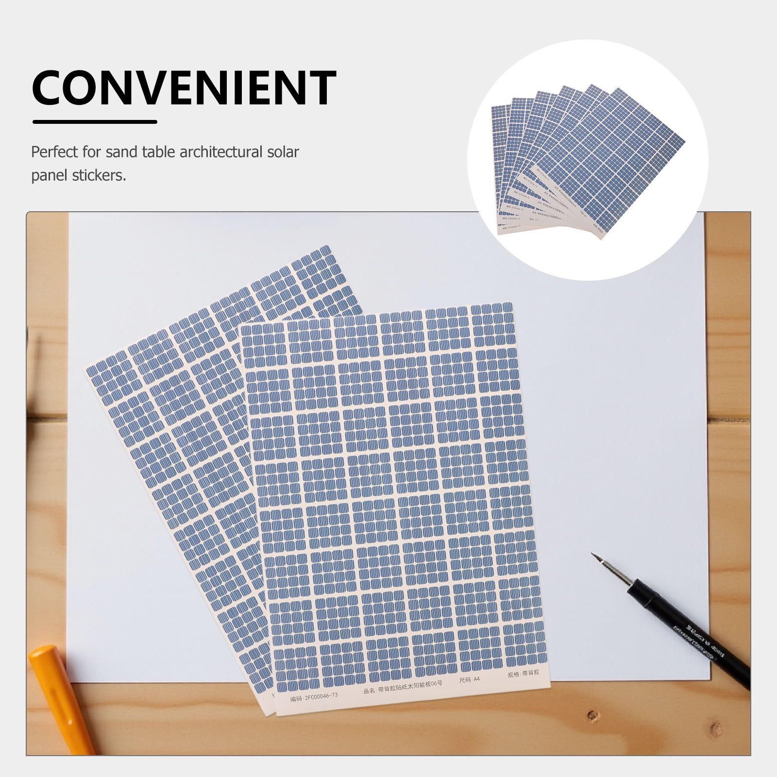 6 Lembar Stiker Panel Surya En - Renewable Energy House ulasan dan harga